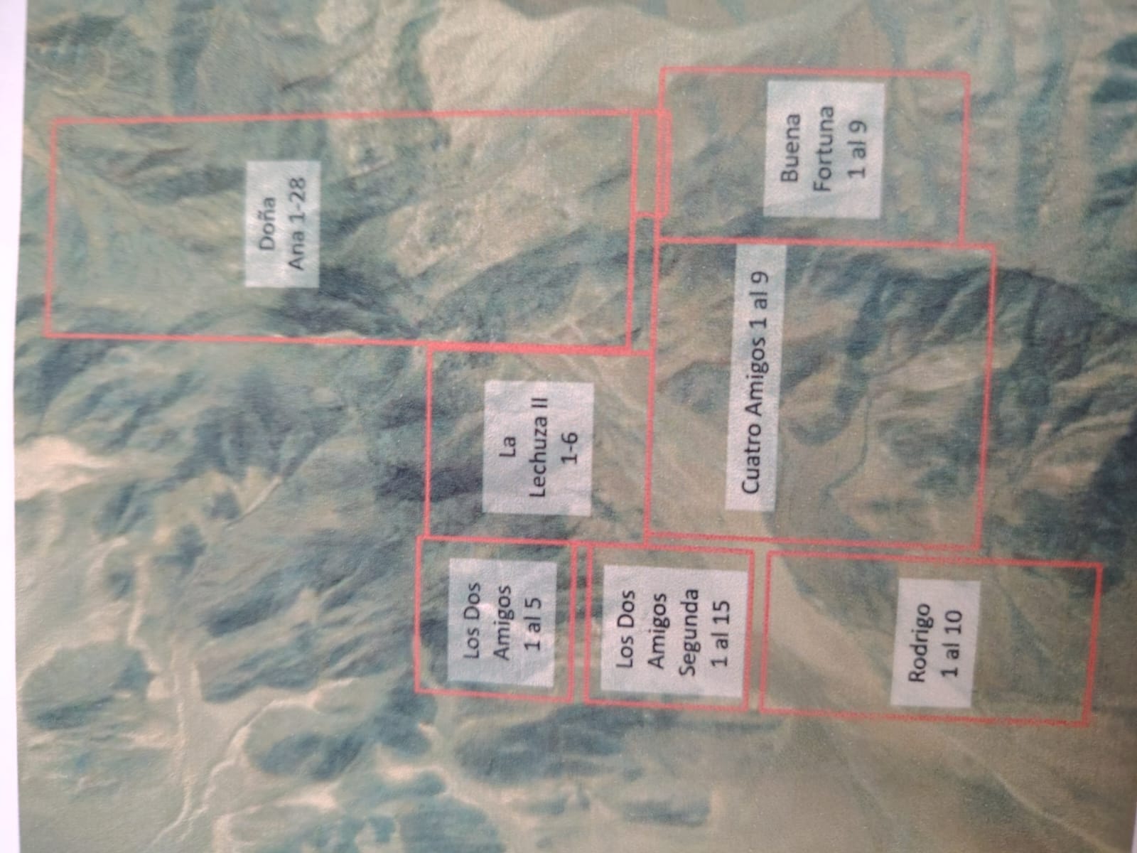 MINA BUENA FORTUNA 1 AL 9