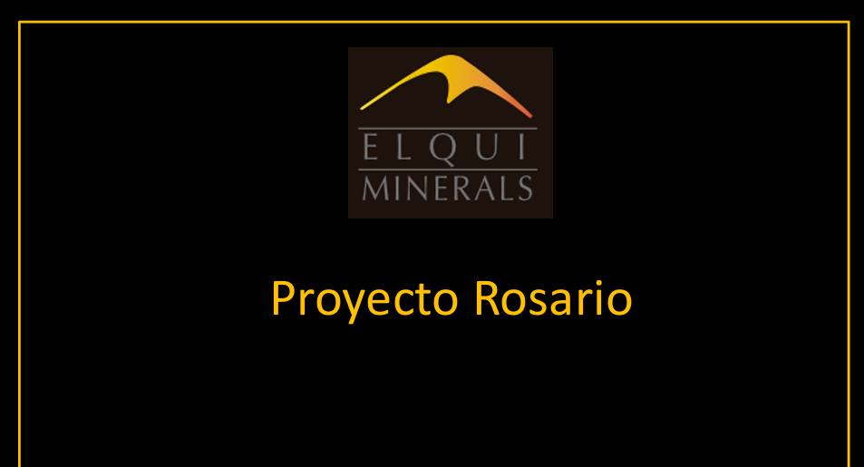 "VENTA" GRAN PROYECTO MINERO DENOMINADO ROSARIO.-